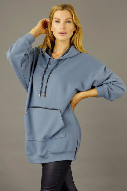 Blue Snug Pocket Hoodie