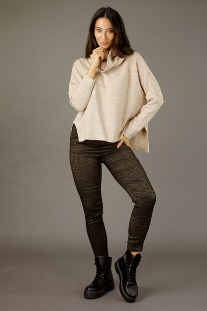 Beige Lux Turtle Jumper