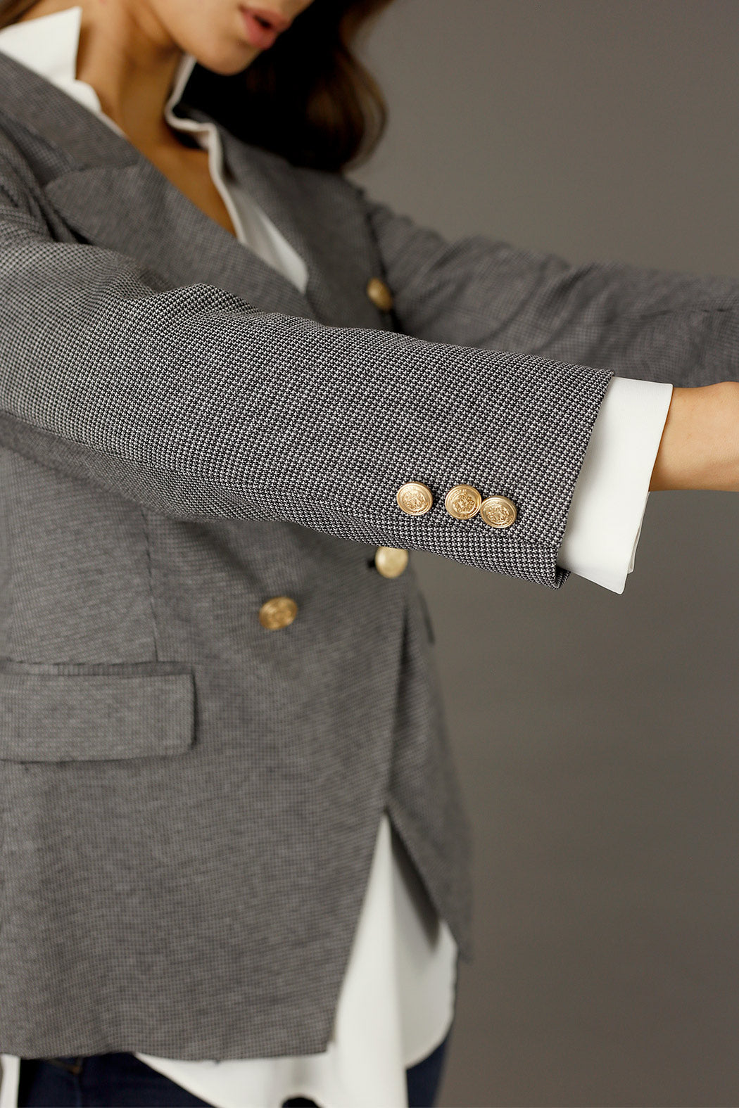 Black Jacquard Sisca Blazer