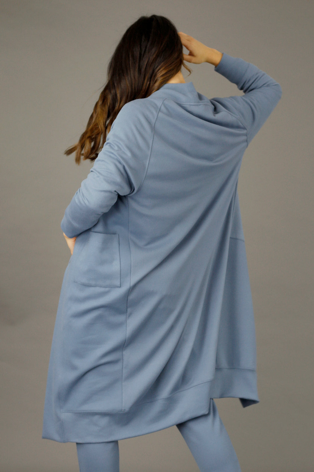 Blue Snug Raglan Cardigan
