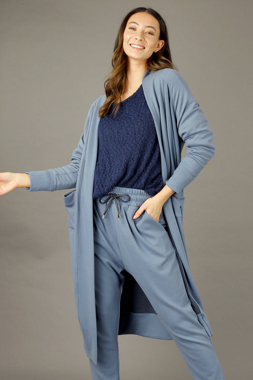 Blue Snug Raglan Cardigan