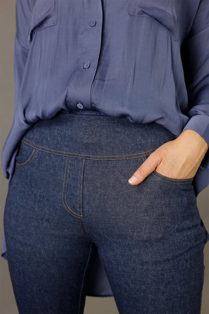 Blue Denim Ponte Jeans