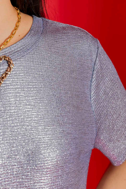 Blue Sparkle Crew Tee
