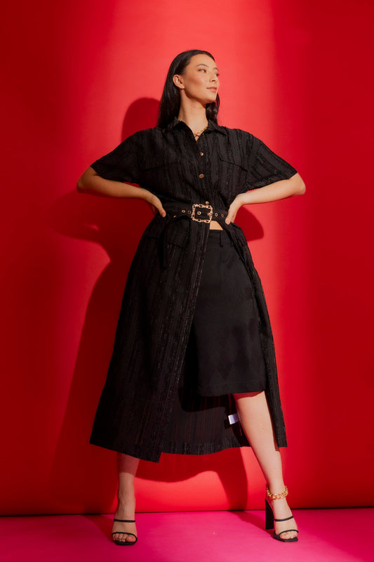 Black Shirt Dress