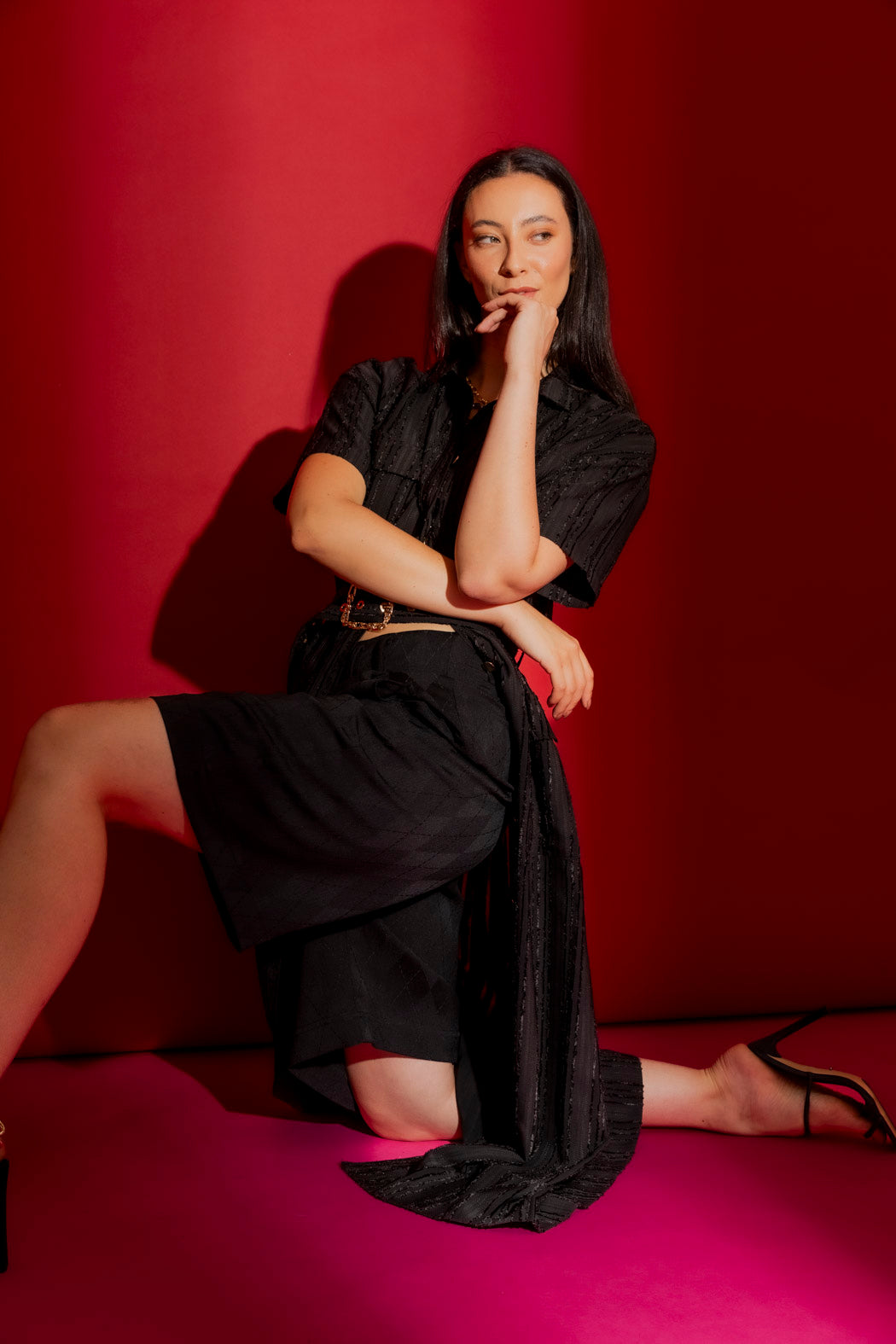 Black Shirt Dress