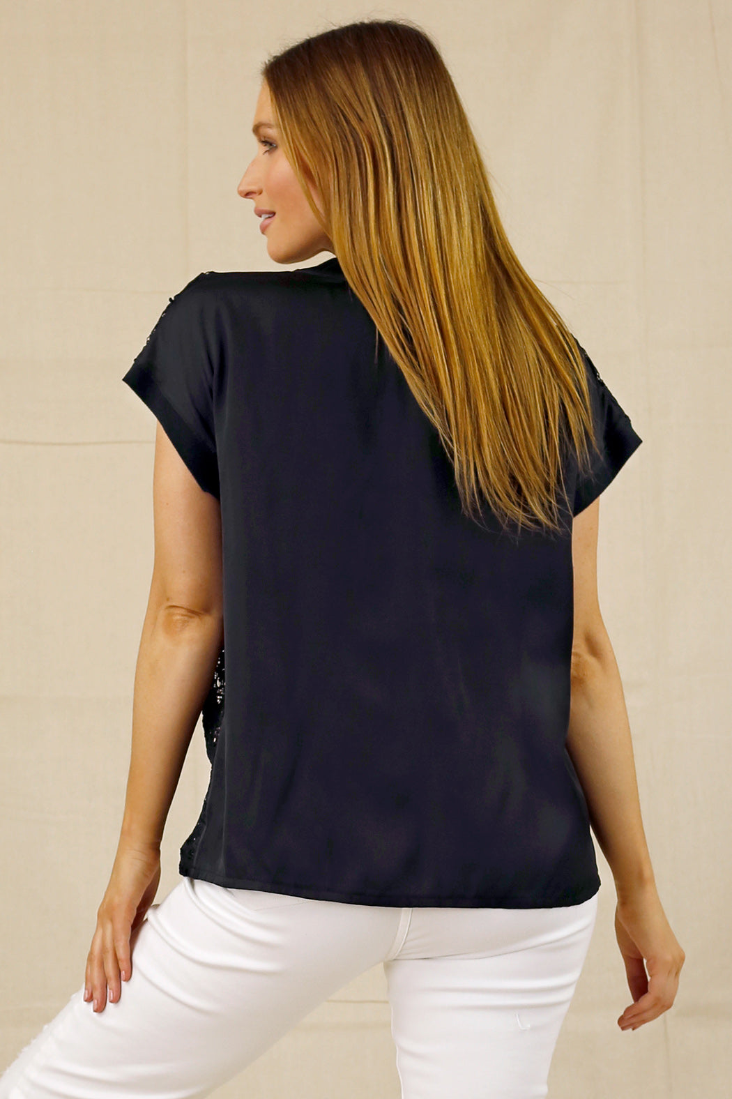 Black Lace Vest - SALE