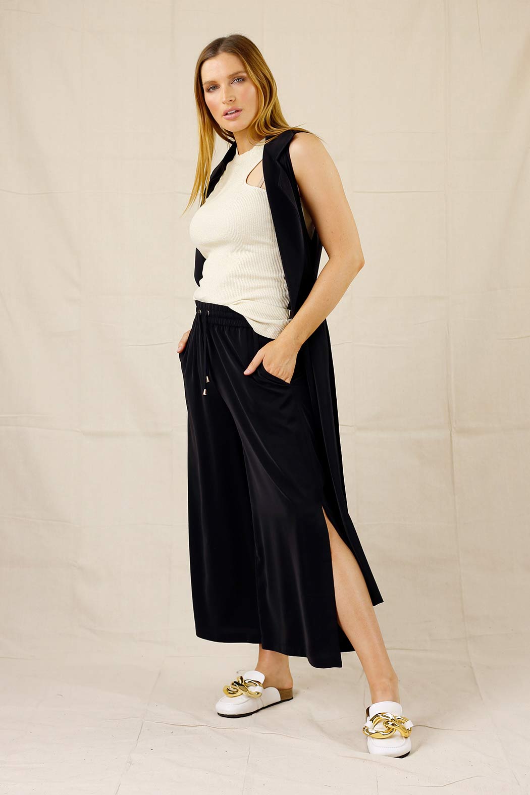 Black Trench Vest - SALE
