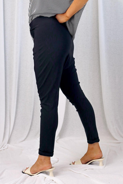 Black Bennie Droppie Pants - SALE