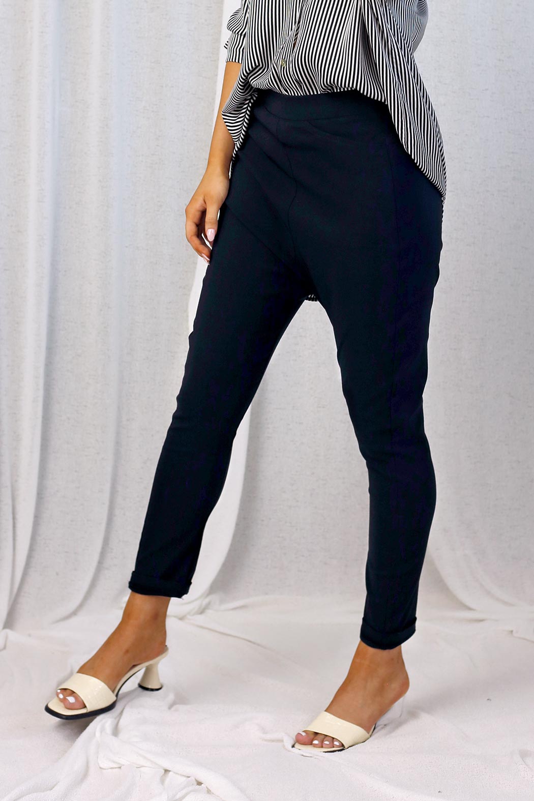 Black Bennie Droppie Pants - SALE