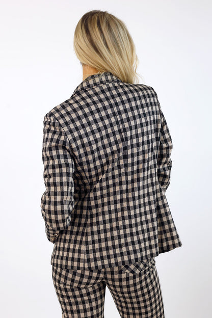 Big Check Ponte Blazer - SALE