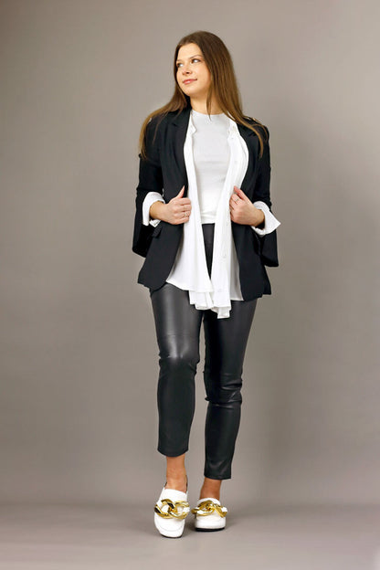 Black Vegan Leather Pant - SALE