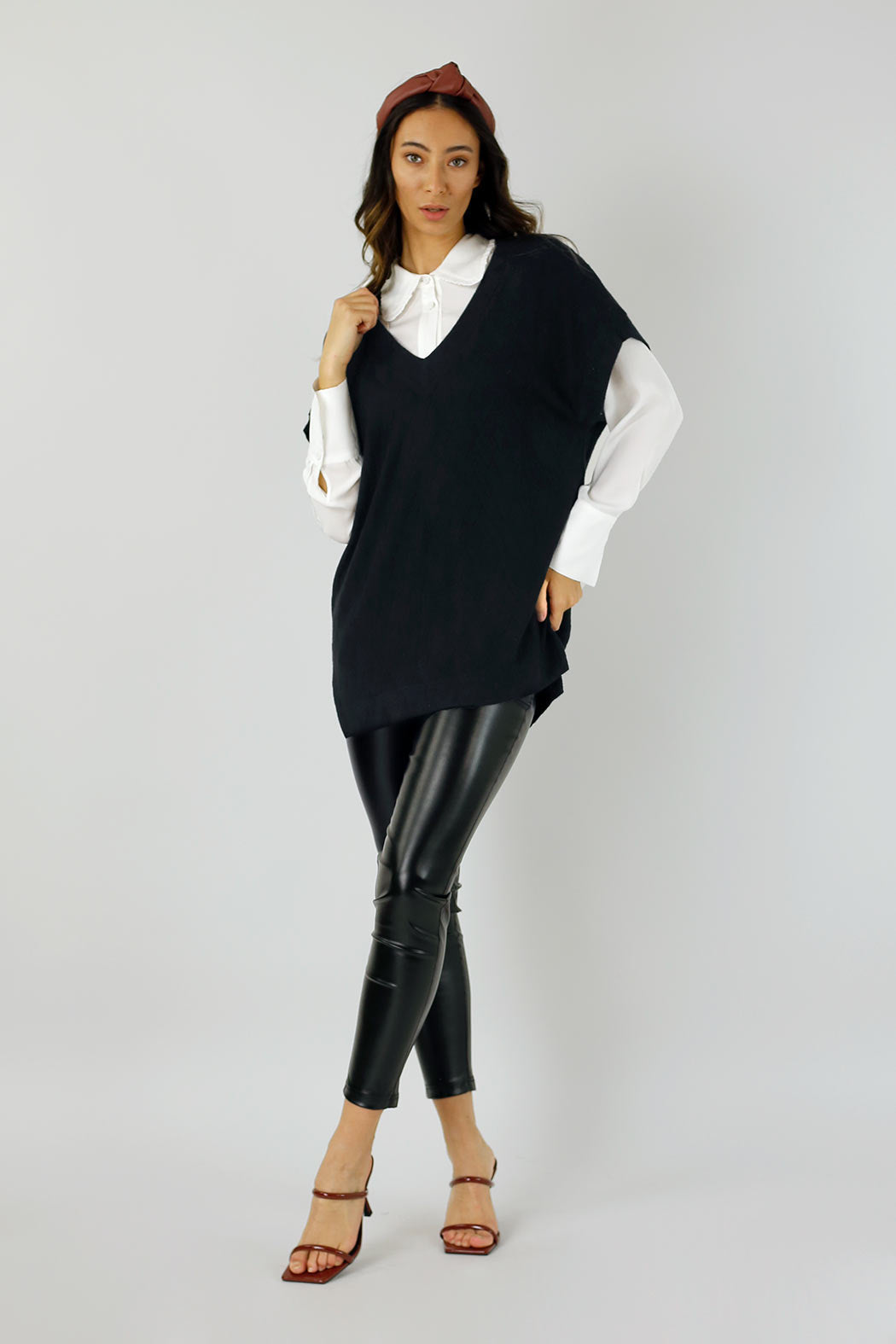 Black Woolly Vest - FINAL SALE
