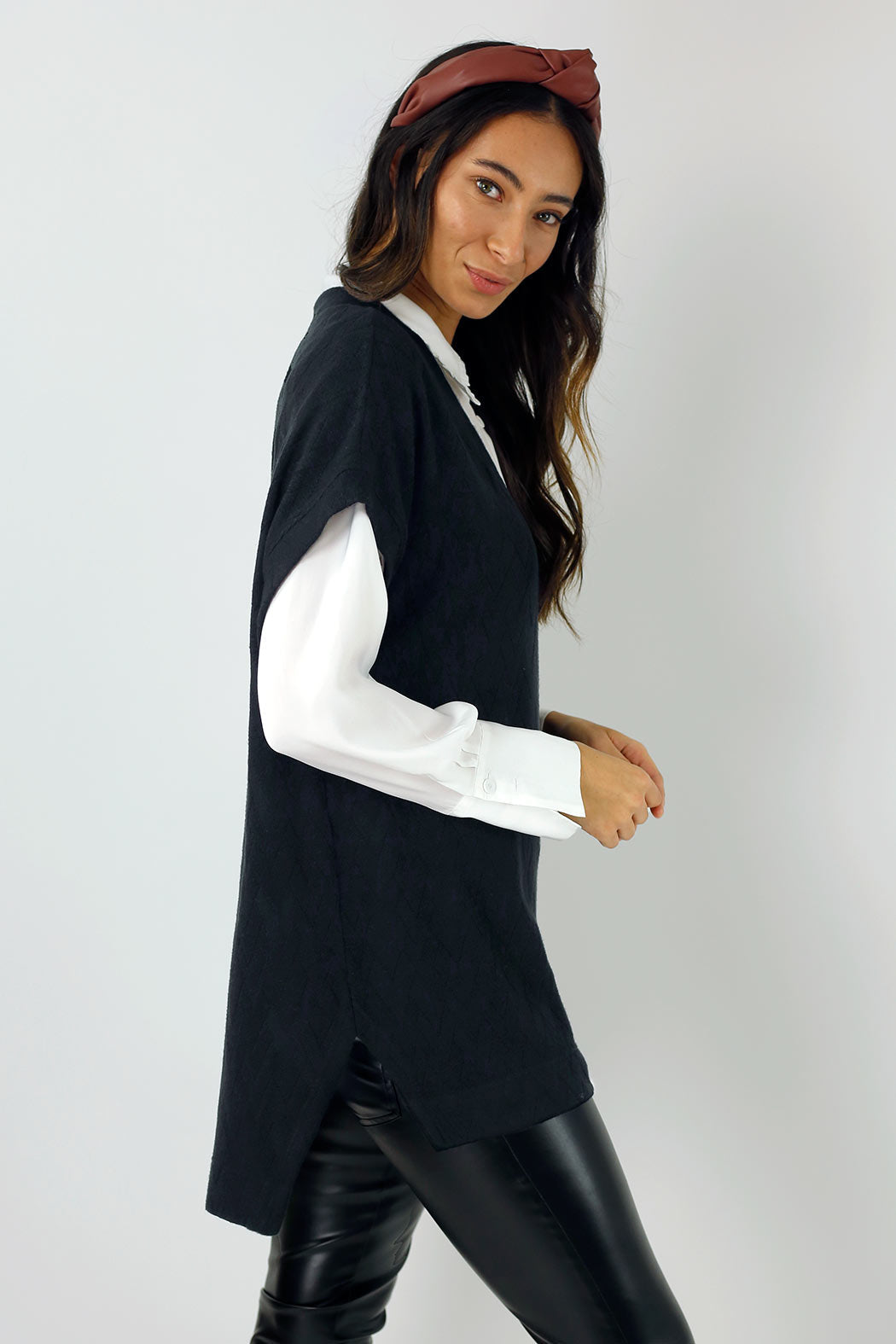Black Woolly Vest - FINAL SALE