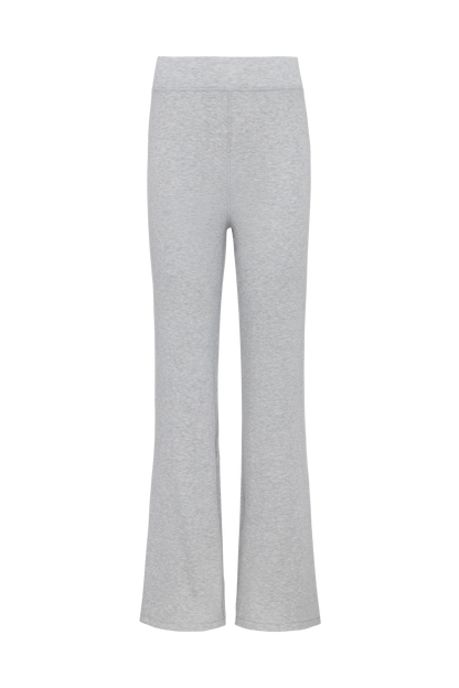 Slinky Rib Streamline Pant | Heather Grey