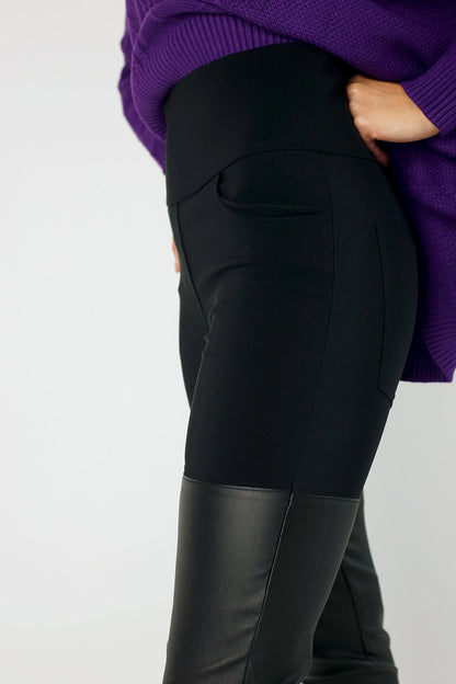 Black Over The Knee Pant - FINAL SALE