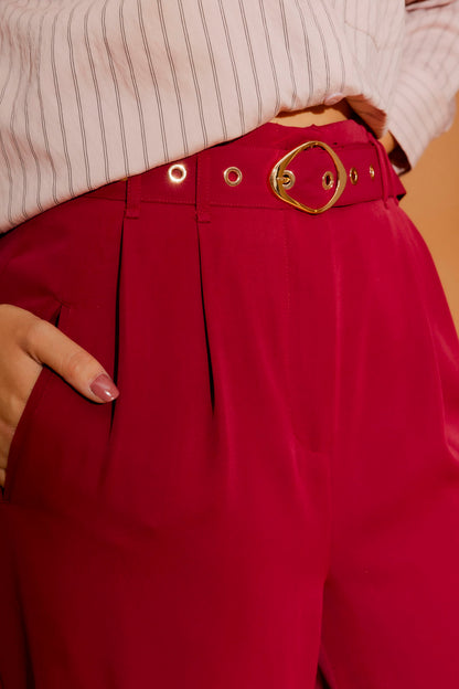 Burgundy Euro Cleo Pant