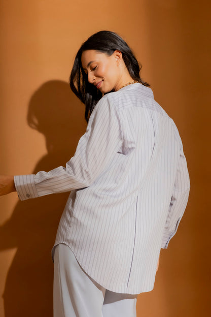 Blue Pinstripe Classic Shirt