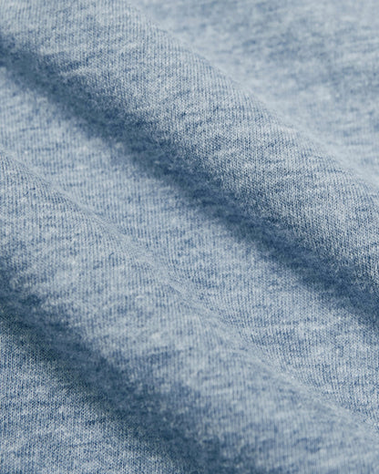 Heather Indigo Tall Straight Hem Crew Neck T-Shirt