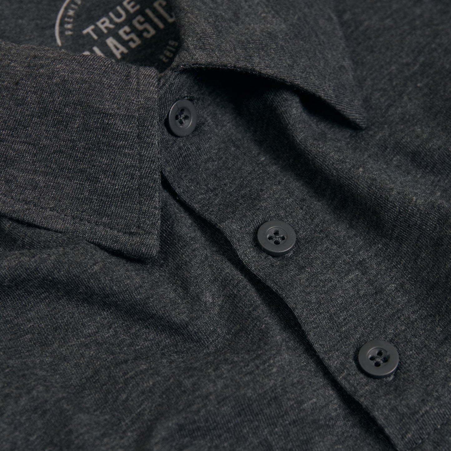 Charcoal Heather Gray Classic Polo