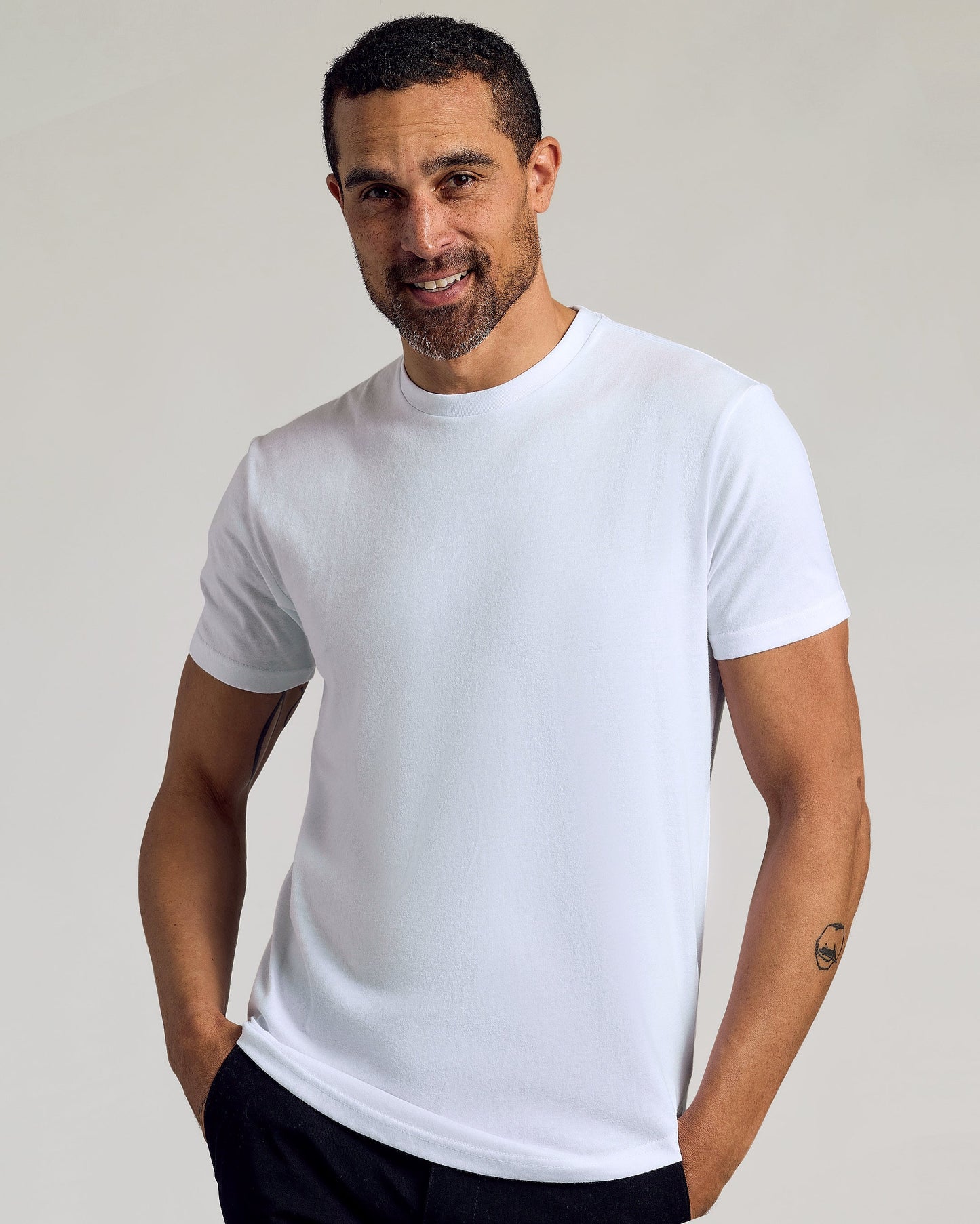 Classic Curved Hem Crew Neck 3-Pack