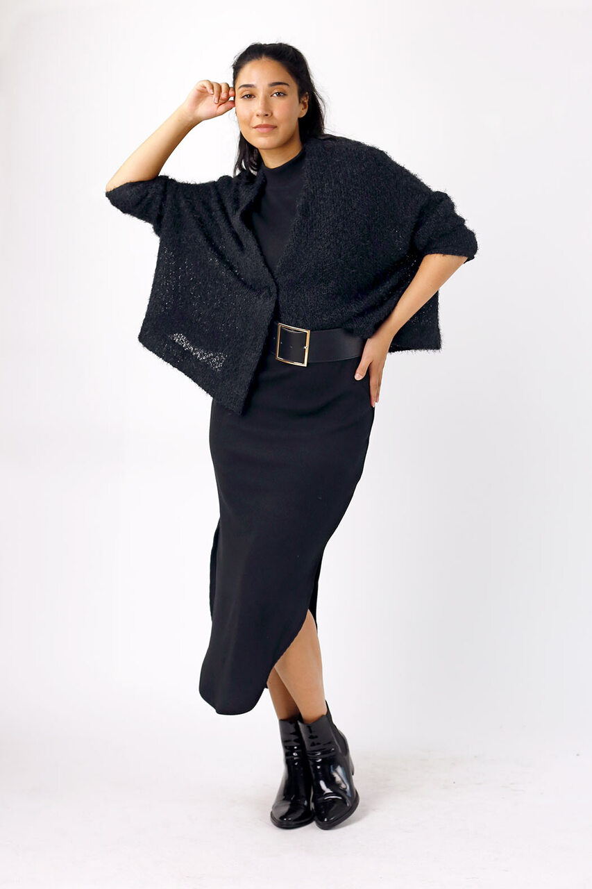Black Wonder Crop Cardi - SALE