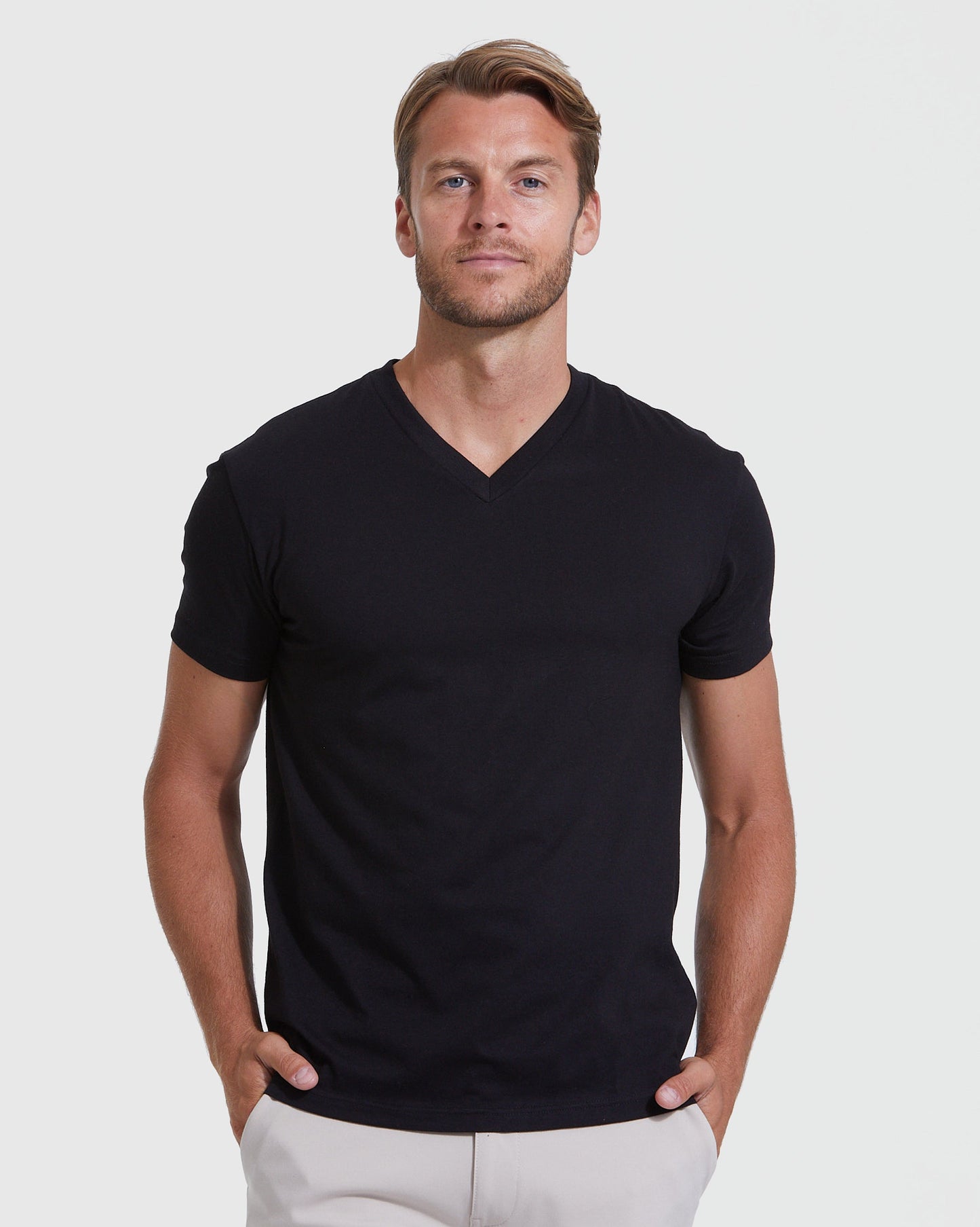 Black Classic V-Neck 3-Pack