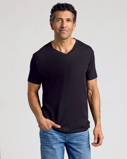 All Black Classic V-Neck 10-Pack