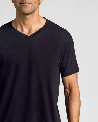 All Black Classic V-Neck 10-Pack