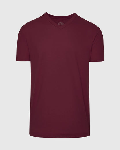 Mahogany V Neck T Shirt