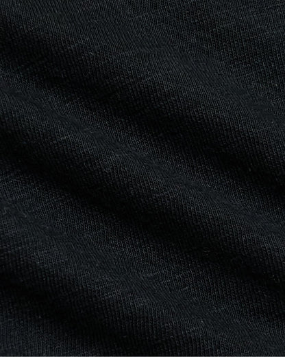 Womens Black & Oatmeal Relaxed Slub V-Neck Tee 2-Pack