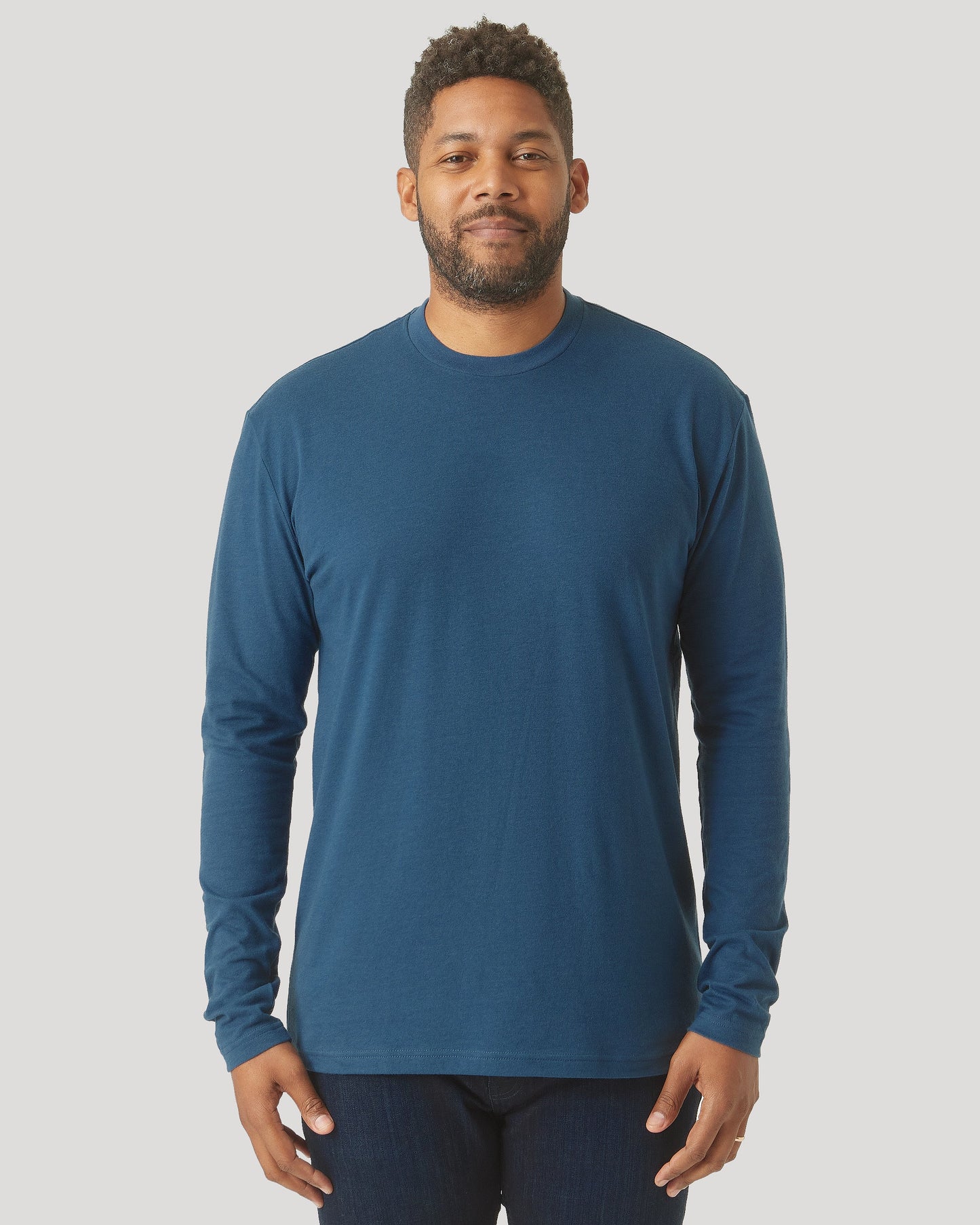 Deep Sea Blue Long Sleeve T Shirt