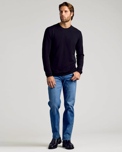 Black & Navy Crew Neck Sweater 2-Pack