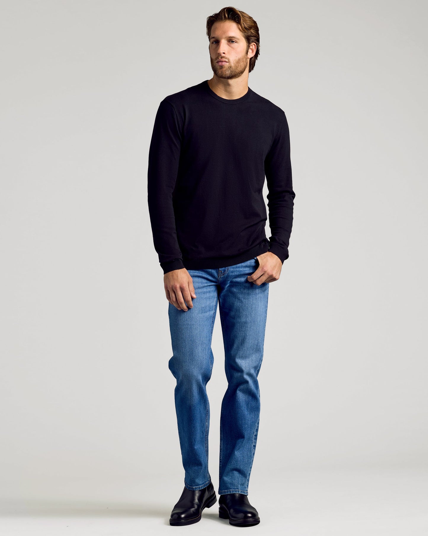 Black Crew Neck Sweater 3-Pack
