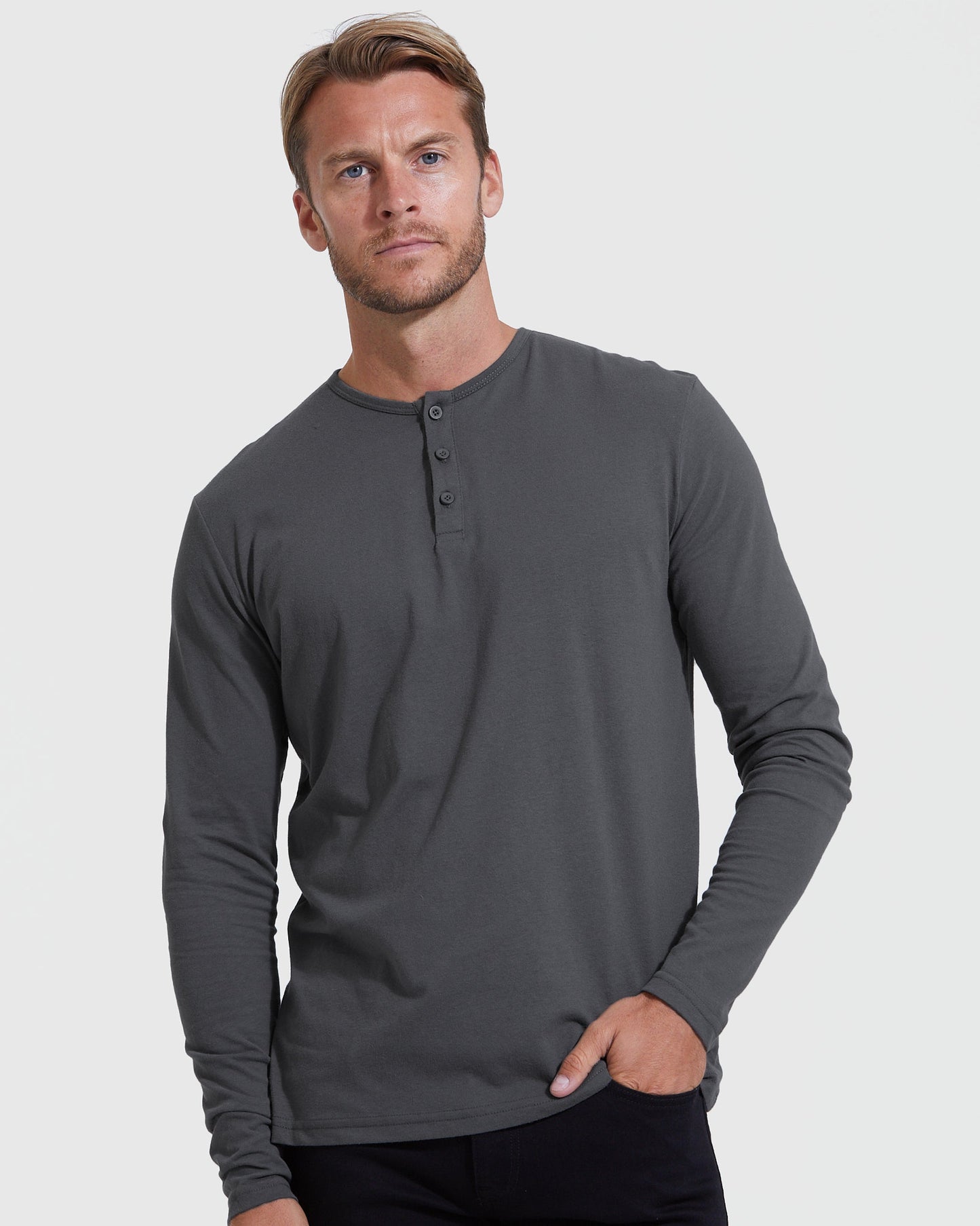 All Carbon Classic Henley 3-Pack