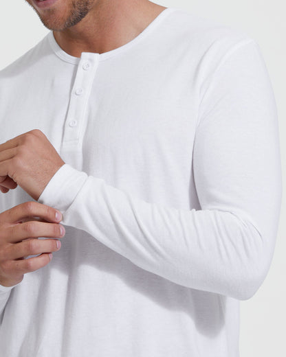 Classic Long Sleeve Henley 3-Pack