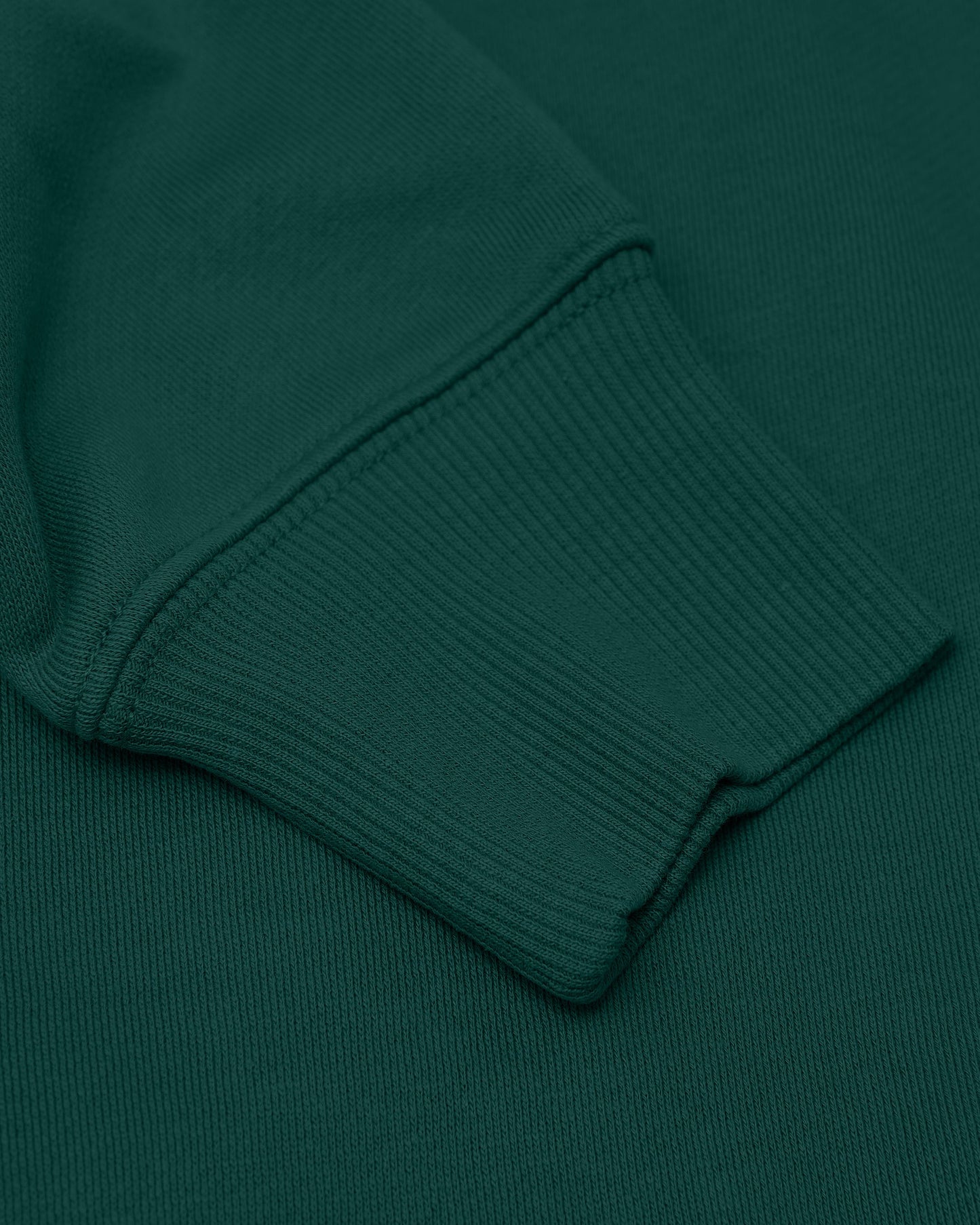 Emerald Fleece French Terry Pullover Crew Neck Sweatshirt