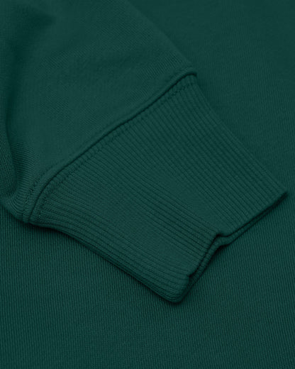 Emerald Fleece French Terry Pullover Crew Neck Sweatshirt