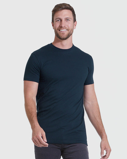 Classic Tall Straight Hem Crew Neck T-Shirt 3-Pack