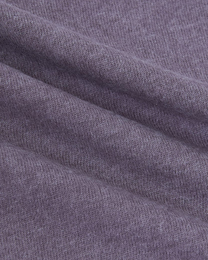 Dark Heather Amethyst Short Sleeve Tall Polo