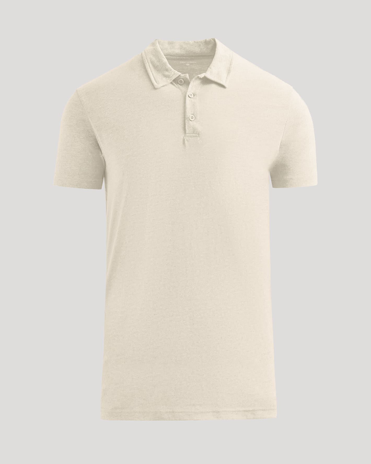 Oatmeal Short Sleeve Tall Polo