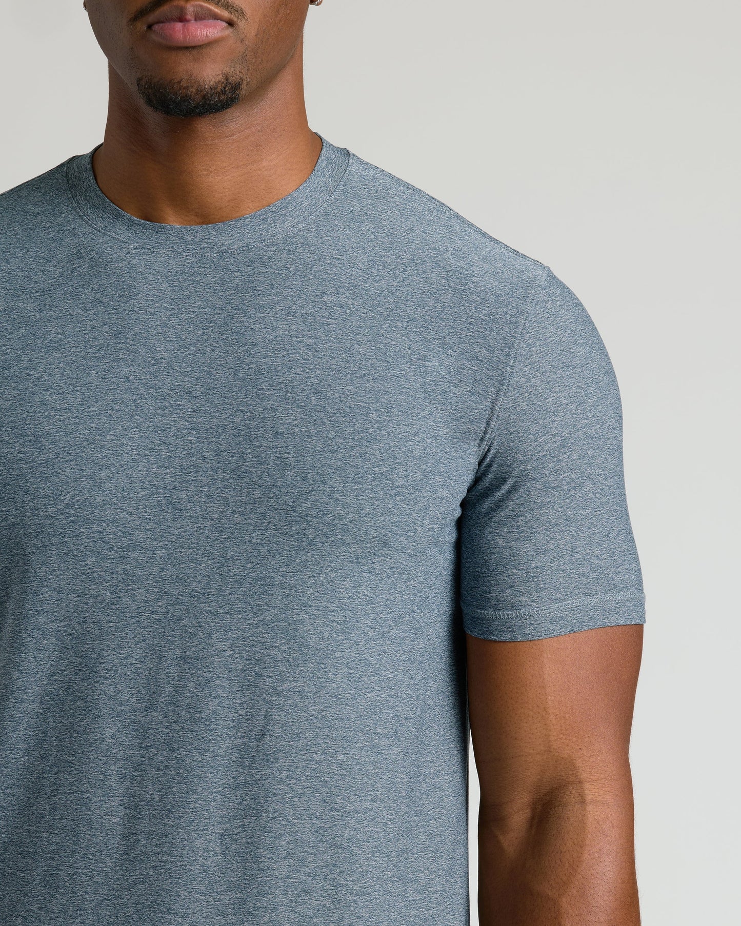 Heather Navy Tall Active Crew Neck 2.0