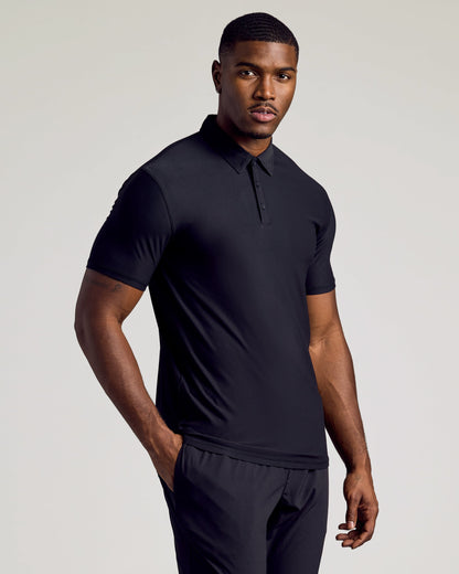 Black Tall Active Polo 3-Pack