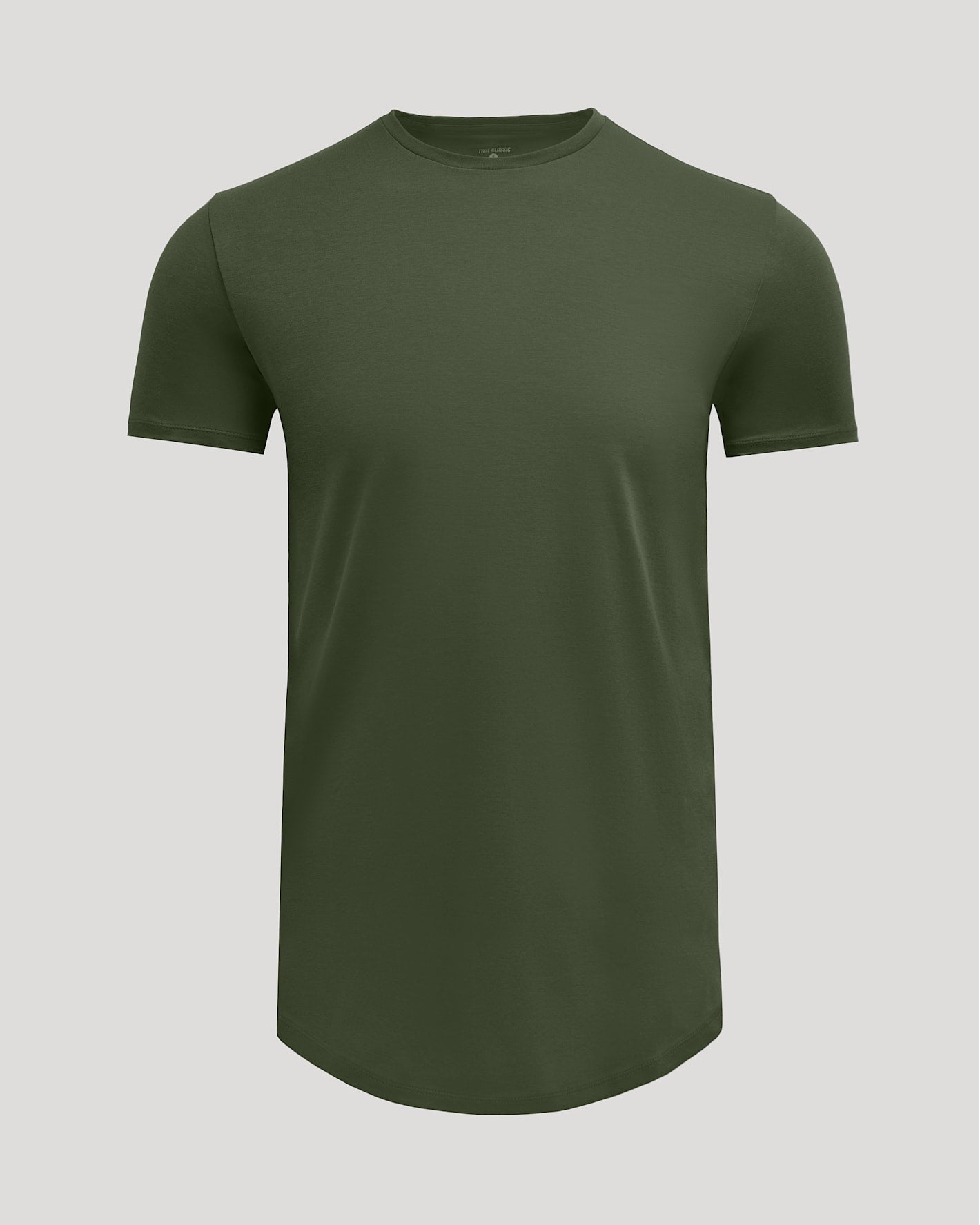 Grove Tall Pima Cotton Blend Curved Hem Crew