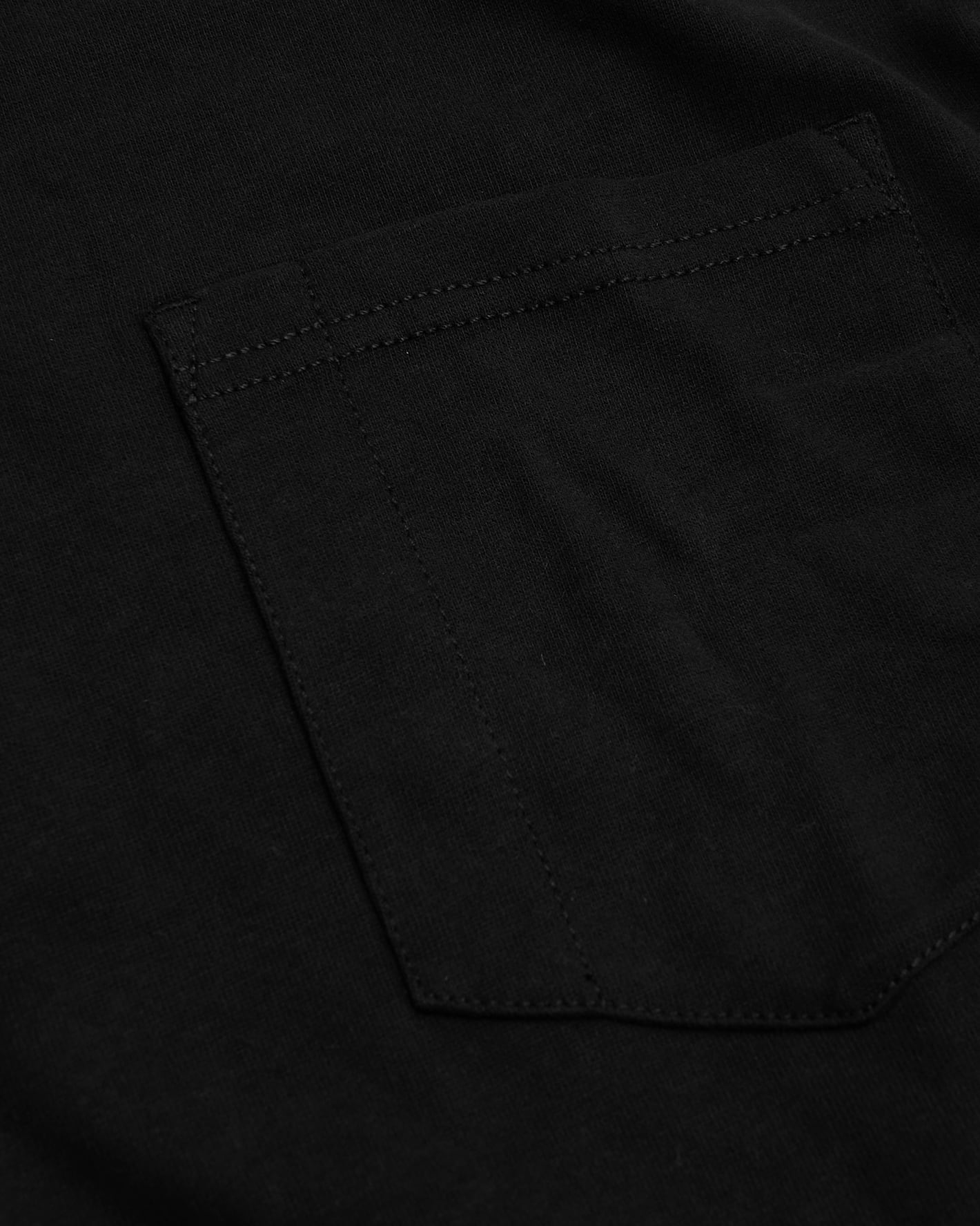 Black Tall Heavyweight Pocket Crew