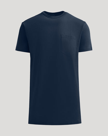 Navy Tall Heavyweight Pocket Crew