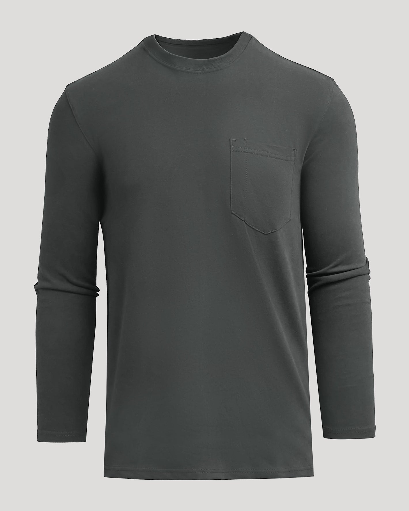 Carbon Tall Heavyweight Long Sleeve Pocket Crew