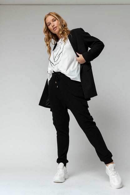 Black Cargo Lounge Pant