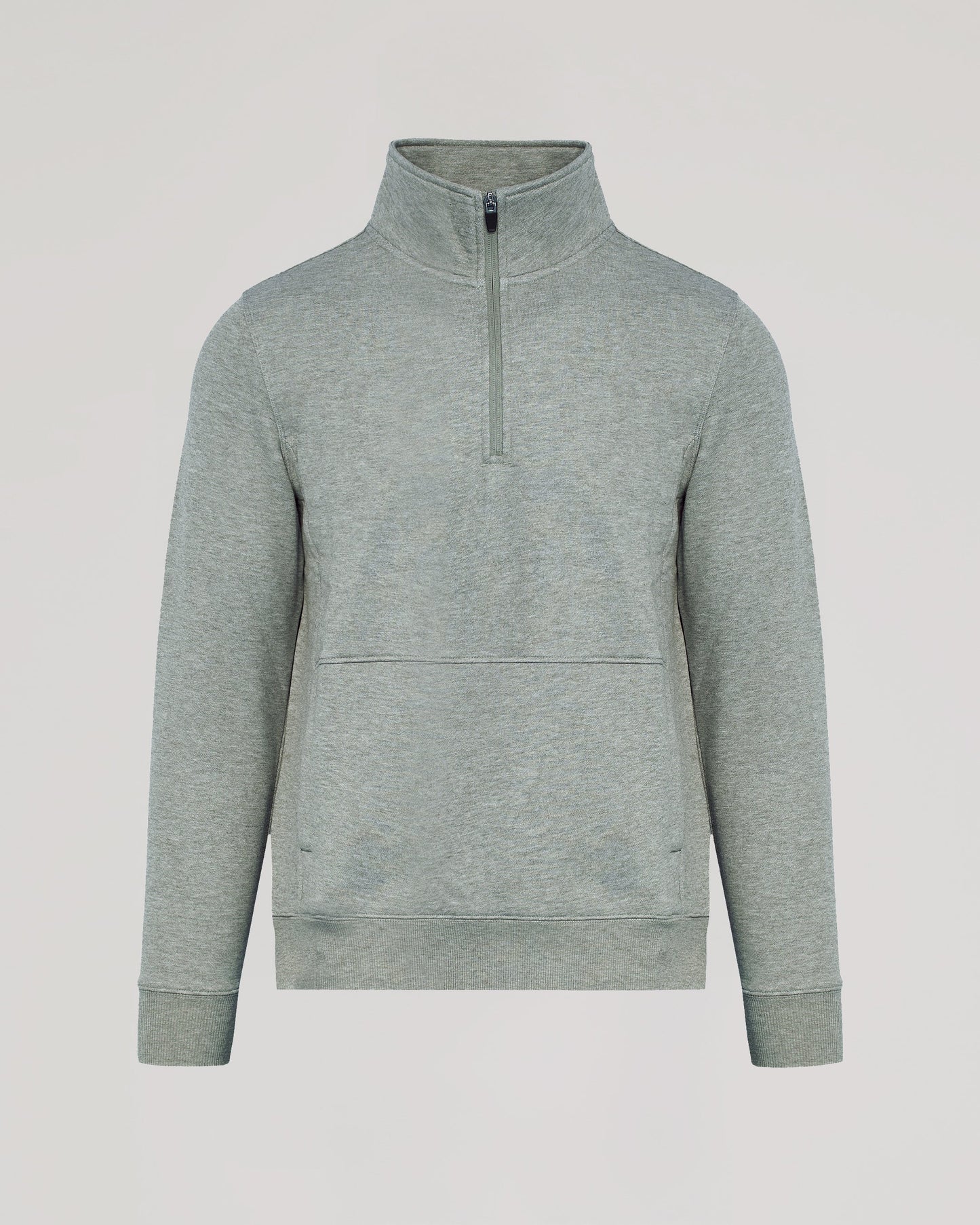 Dark Heather Gray Quarter Zip Fleece Sweatshirt