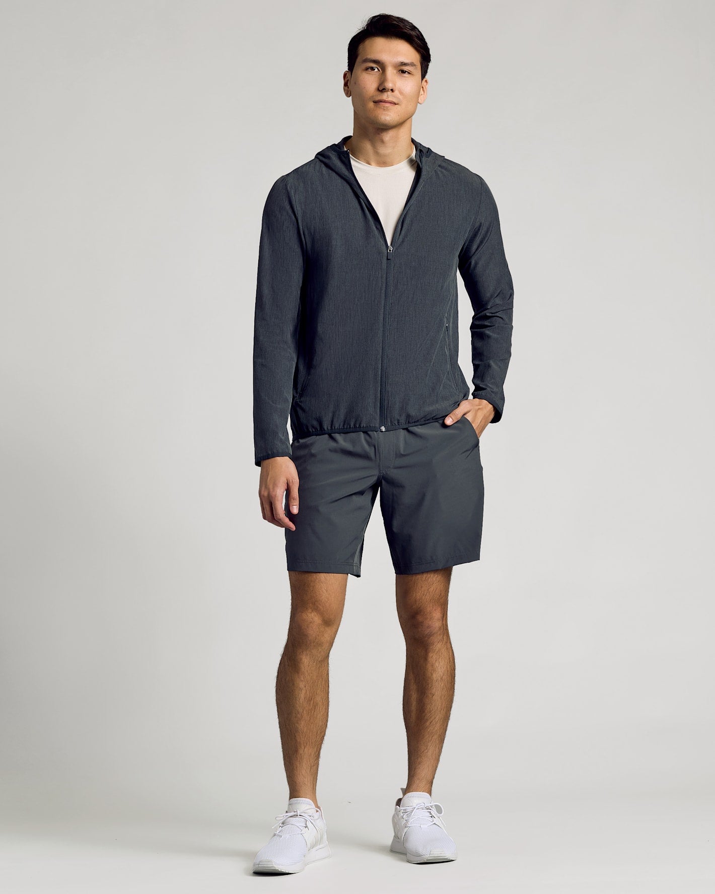 Charcoal Heather Gray Active Shell Jacket