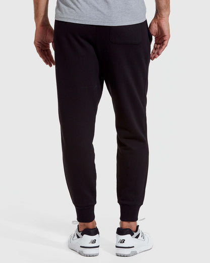 Black & Charcoal Fleece French Terry Joggers 2-Pack